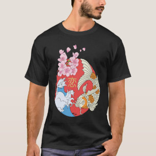 Koi Fisch Nikishigoi Zierfisch Karpfen Teich Japan T-Shirt