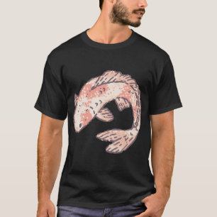 Koi-Fisch, Pastell-Koi-Illustration mit weichem Ro T-Shirt