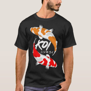 Koi Fisch rot und orange T-Shirt