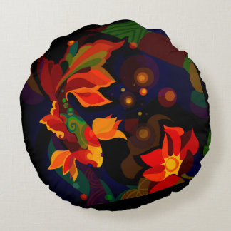 Koi-Fisch Rundes Kissen