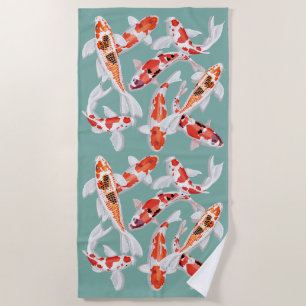 Koi Fisch Strandtuch