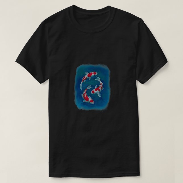 Koi-Fisch T-Shirt (Design vorne)