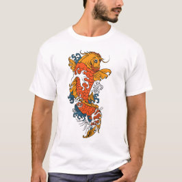 Koi Fisch-Tätowierungs-T - Shirt