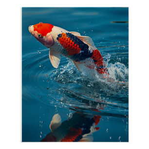 KOI FISCH WATERCOLOR POSTER