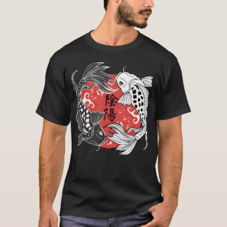 Koi-Fisch Yin und Yang Koi-Fisch-Liebhaber-Geschen T-Shirt