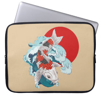 Koi-Fischdesign Laptopschutzhülle
