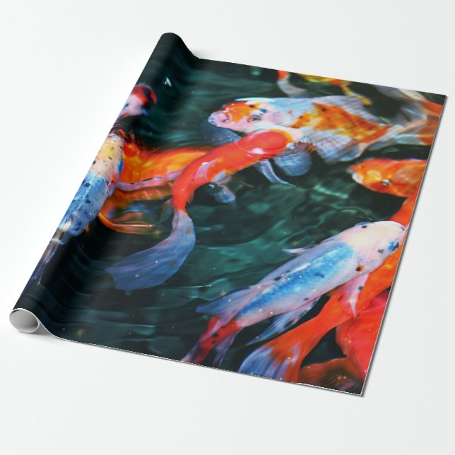 Koi Fische Geschenkpapier (Ungerollt)