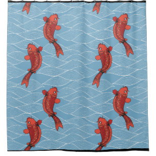 KOI FISCHE JAPANISCHER Duschvorhang