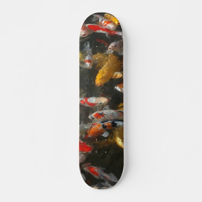 Koi Fische Skateboard (Vorne)