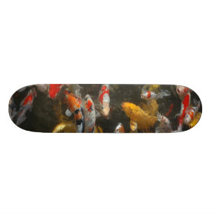 Koi Fische Skateboard