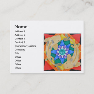 Koi Fische und Lotus-Visitenkarte Visitenkarte