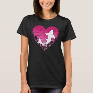 Koi-Fischliebhaber Retro Vintage Herz Koi Valentin T-Shirt