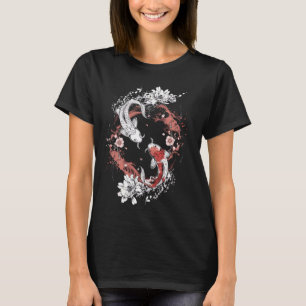 Koi Fish Art Japanischer Stil Circle Design Zen Gr T-Shirt
