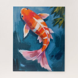 Koi Fish Beautiful Watercolor Puzzle