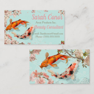 Koi Fish Business Card Visitenkarte