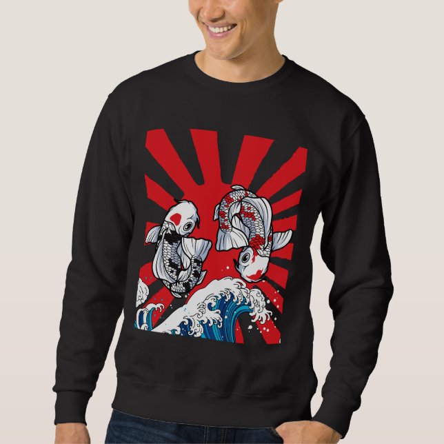 Koi Fish Design Sweatshirt (Vorderseite)