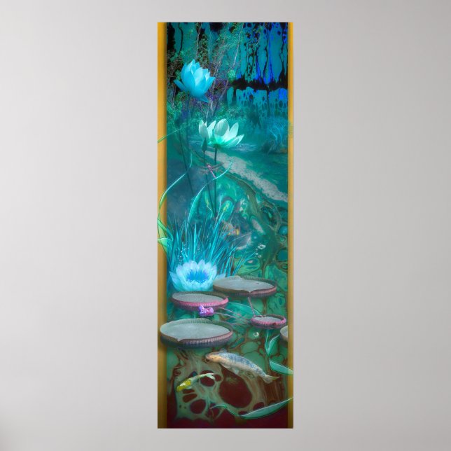 Koi Fish ‚GEBOREN OF DRAGONFLY‘ Poster (Vorne)