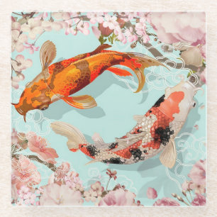 Koi Fish Glasuntersetzer