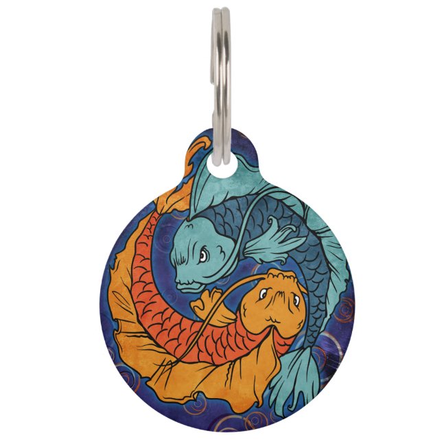 Koi Fish Haustiermarke (Vorderseite)