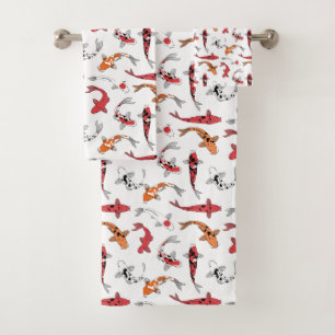 Koi Fish japanische Art Print Badhandtuch Set