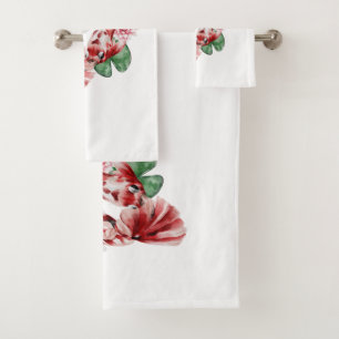 Koi Fish Japanischer Stil Skript Orientalische Kun Badhandtuch Set