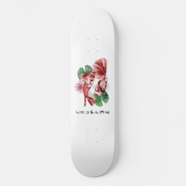 Koi Fish Japanischer Stil Skript Orientalische Kun Skateboard
