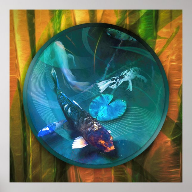 Koi Fish JOY KOI FISH Poster (Vorne)