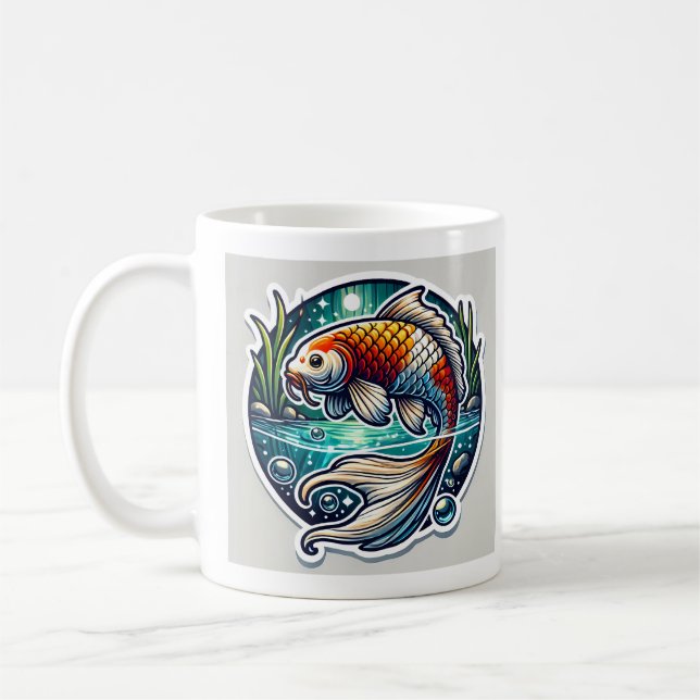 Koi Fish Kaffeetasse (Links)