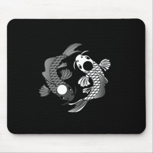 Koi Fish Karma Yin Yang Fate Spirituelles Geschenk Mousepad