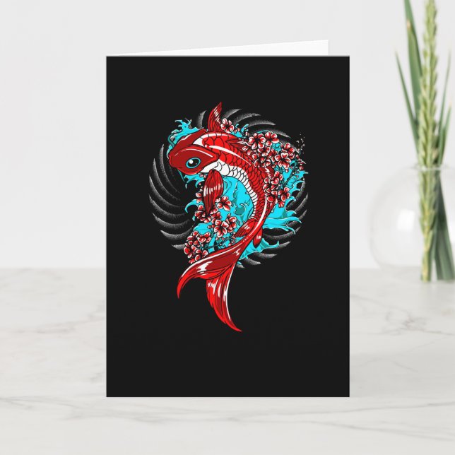 Koi Fish Karte (Vorderseite)