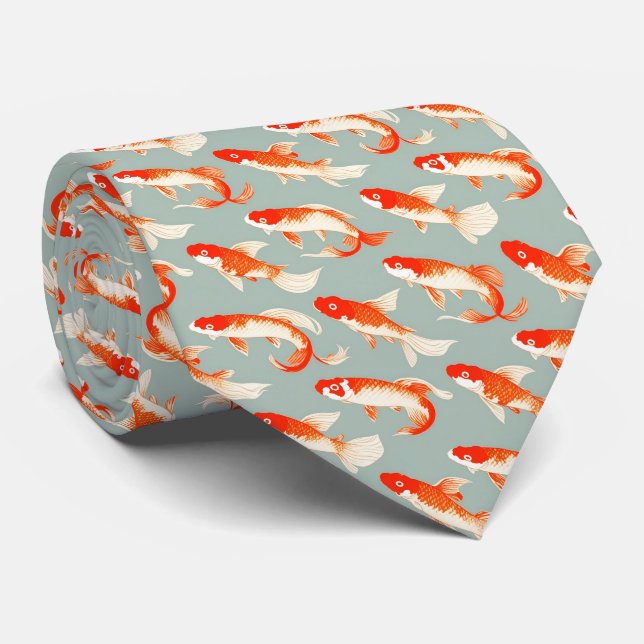 Koi Fish Krawatte (Gerollt)