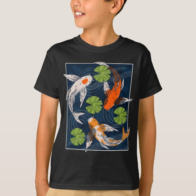 Koi Fish Lover Asian Carp Water Pond Anim T-Shirt (Vorderseite)