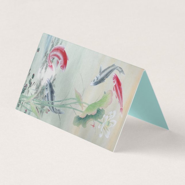 Koi Fish mit Lotus (Vorderseite)