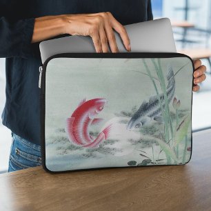 Koi Fish mit Lotus Laptopschutzhülle