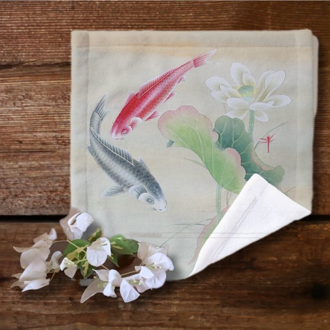 Koi Fish mit Lotus Waschlappen (Von Creator hochgeladen)