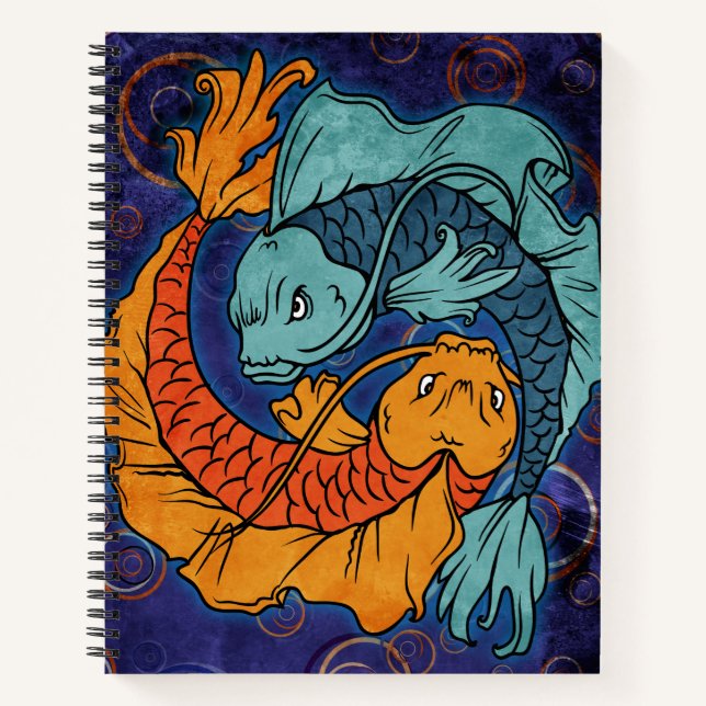 Koi Fish Notizbuch (Vorderseite)
