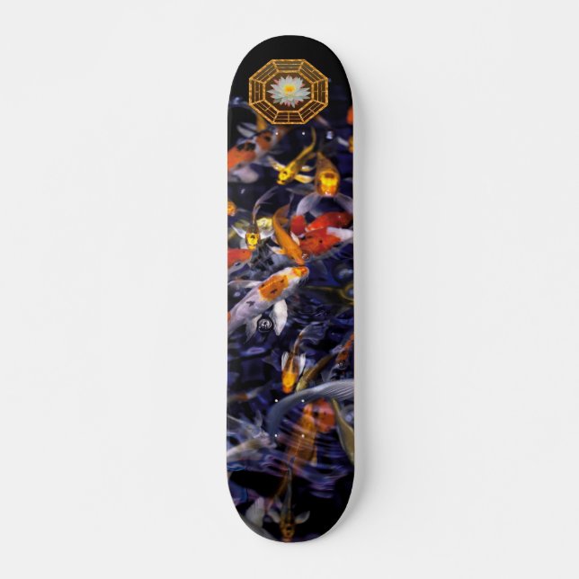 KOI FISH OVER FLOWING SKATEBOARD (Vorne)