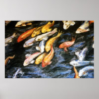 Koi Fish Painting Poster Art drucken