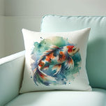 Koi Fish Pillows Kissen<br><div class="desc">Erleben Sie Ihre Wohngestaltung mit der gediegenen Eleganz unseres Koi-Fischkissens Watercolor, mit einem lebendigen, sorgfältig gefertigten Kunstwerk von anmutigen Koi-Fischen in Orange-, Rot- und Weißtönen. Dieses Kissen spiegelt das Glück und die Schönheit dieser majestätischen Kreaturen wider und schafft so ein friedliches Ambiente in jedem Zimmer. Der weiche, langlebige Stoff, der...</div>