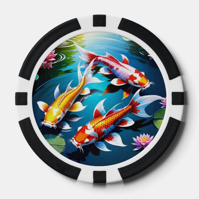 Koi Fish Poker Chips (Vorderseite)