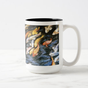 Koi Fish Pond Art Malerei Tasse