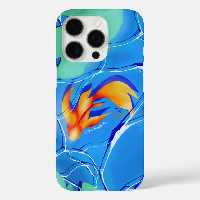 Koi Fish Pond iPhone 16 Pro Fall Case-Mate iPhone Hülle (Rückseite)