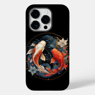 Koi Fish Red White Ying Yang japanischer Wasserflu Case-Mate iPhone 14 Pro Hülle