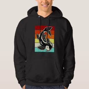 Koi Fish Retro Vintag Japanisch Fischkarpfen Teich Hoodie