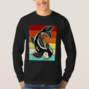Koi Fish Retro Vintag Japanisch Fischkarpfen Teich T-Shirt