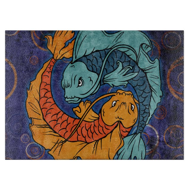 Koi Fish Schneidebrett (Vorderseite)