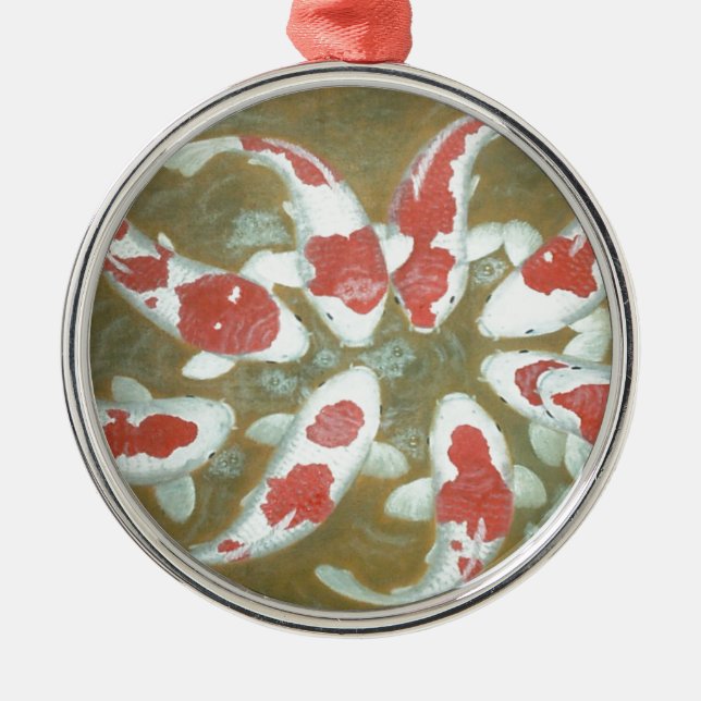 KOI FISH SILBERNES ORNAMENT (Vorne)