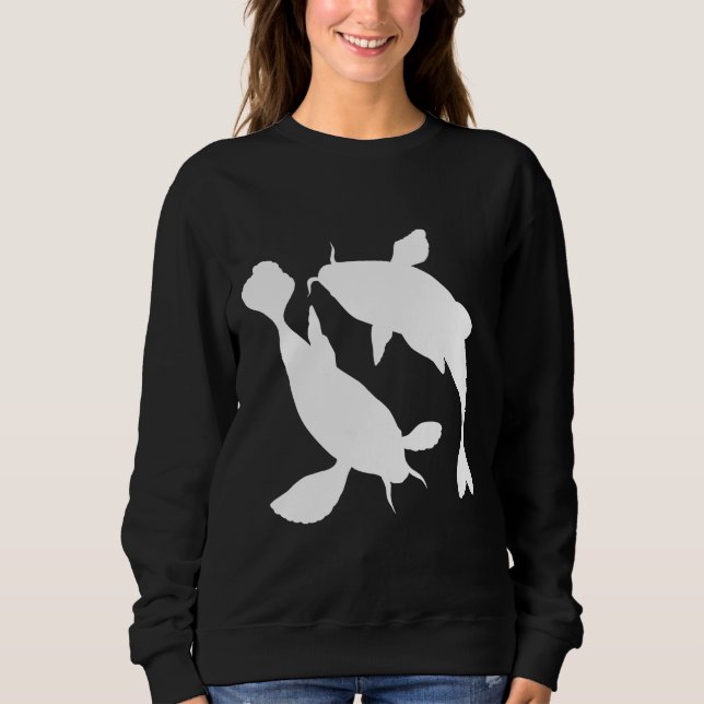 Koi Fish Silhouette Sweatshirt (Vorderseite)