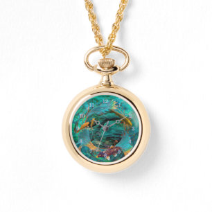 Koi Fish SWIMMING IN FRIEDEN Armbanduhr