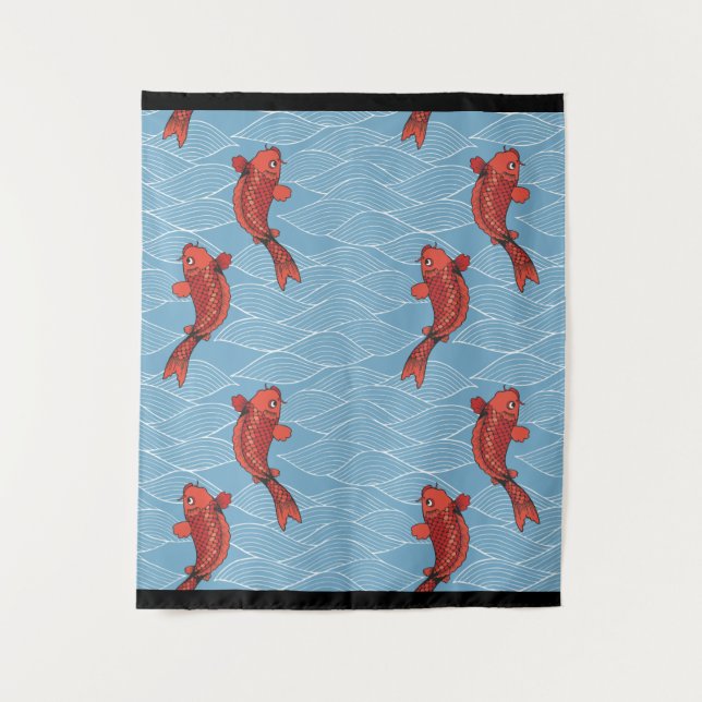 KOI FISH Tapestry Wandteppich (Vorderseite)